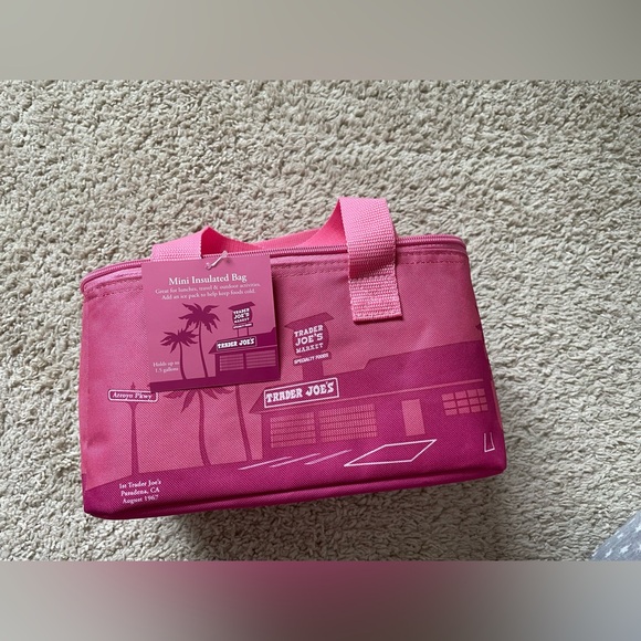 Trader Joe'S Handbags - Trader Joe's Pink Mini Insulated Bag